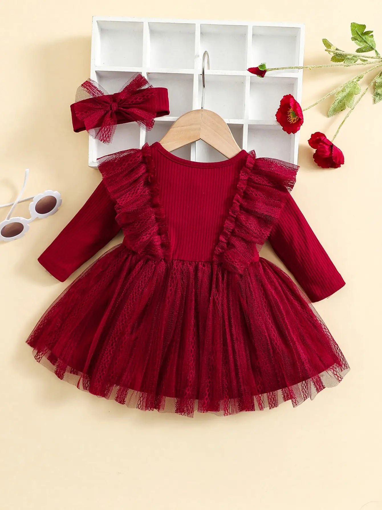 LuxeBloom™ Baby Girl Ruffle Dress Set Shopulia