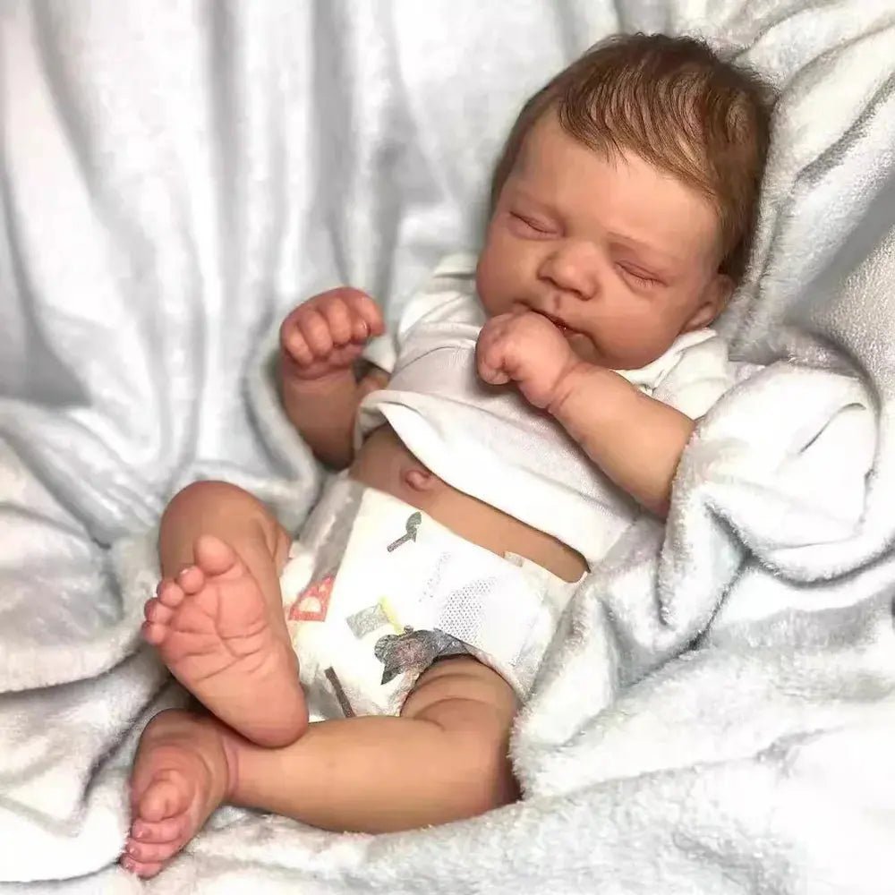 Risbecko 19 inch Already Painted Finished Reborn Baby Doll - Handmade Reborn Preemie Baby Newborn Kids Toy Gift Girl Dolls | Shopulia