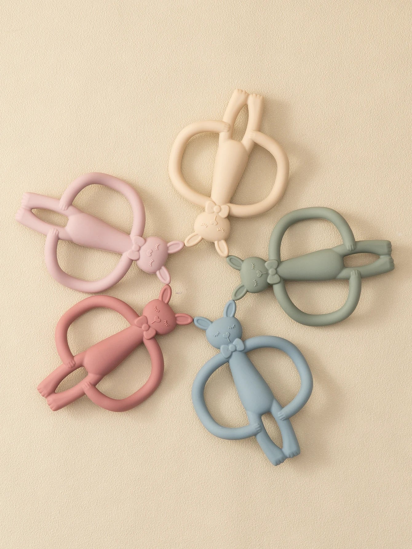 ColorKids™ Silicone Rabbit Teether for Babies Shopulia