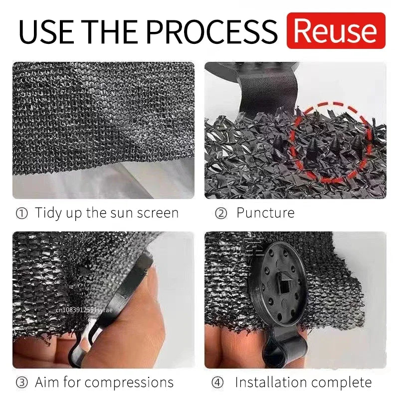 GreenGrip™ Shade Cloth & Fence Clips – Heavy Duty Shopulia