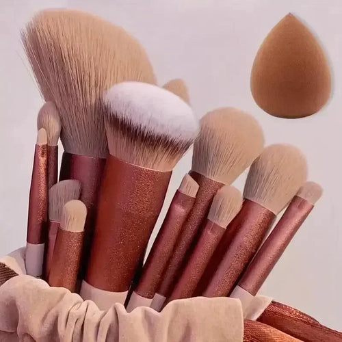 GlamPro™ Soft Fluffy Makeup Brush Set Shopulia