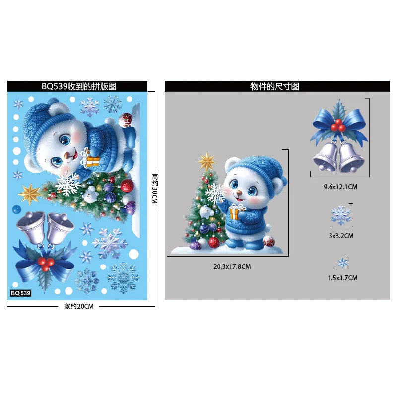 FestiveGlow™ Christmas Window Stickers Shopulia