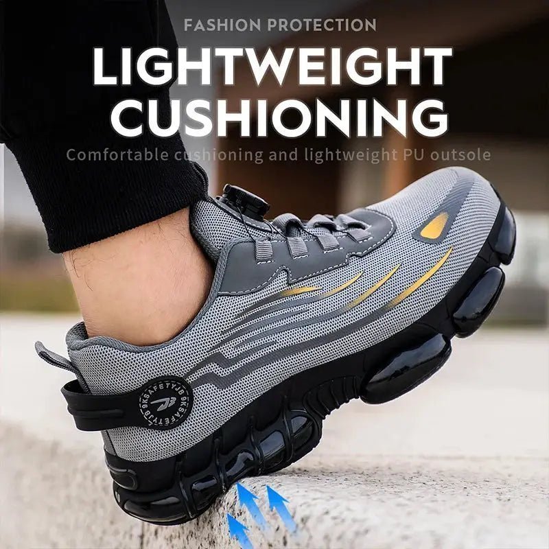 Breathable lace-free soft sole comfortable anti-smash anti-puncture labour insurance shoes | Shopulia