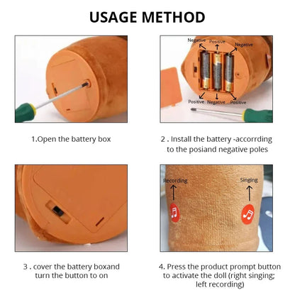 DanciCactus™ Talking Dancing Plush Toy Shopulia