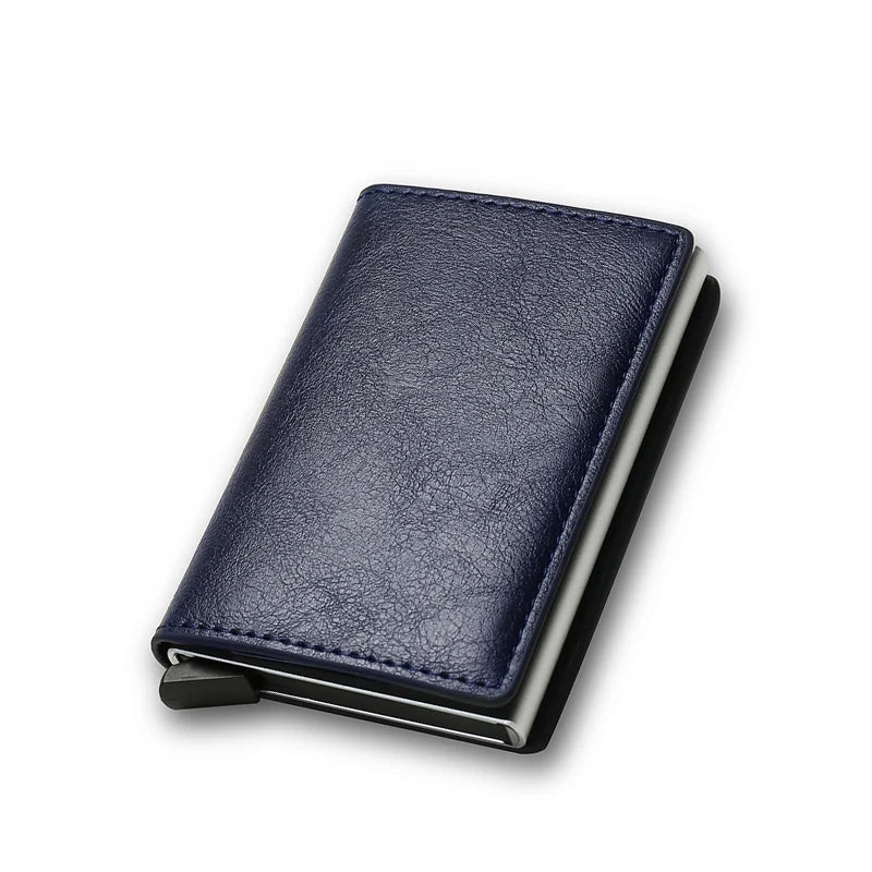 RFID Aluminium Leather Wallet