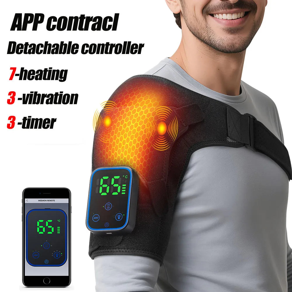 VibraHeat™ Shoulder Brace & Massager Shopulia