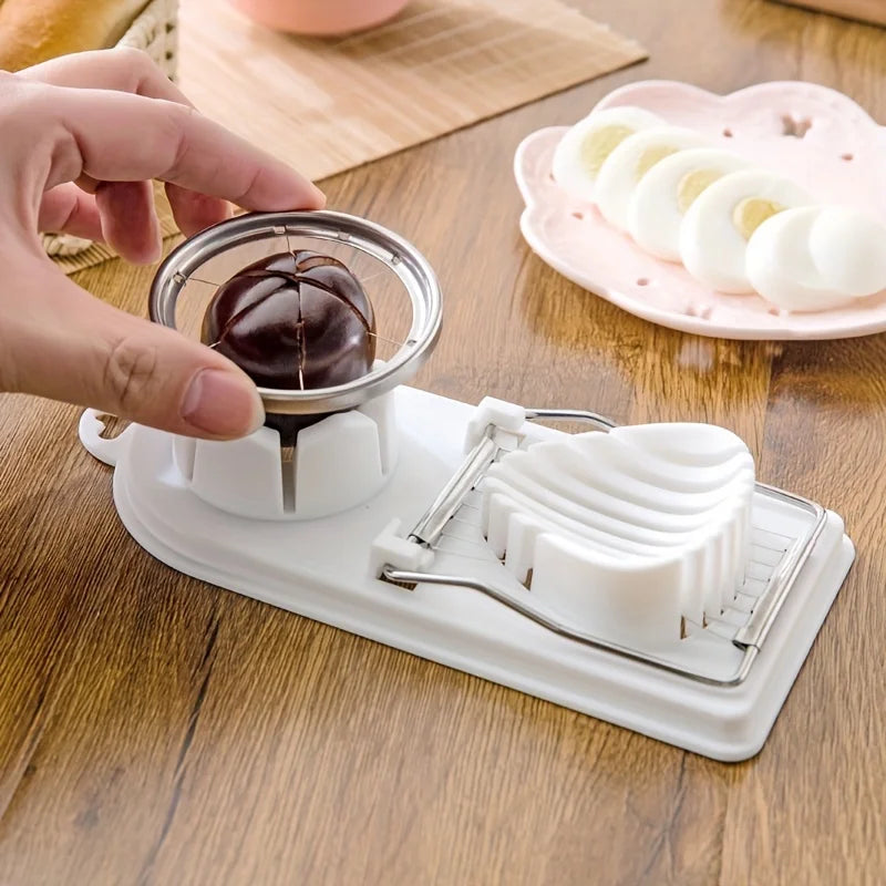 EggPro™ Stainless Steel Egg Slicer Tool Shopulia