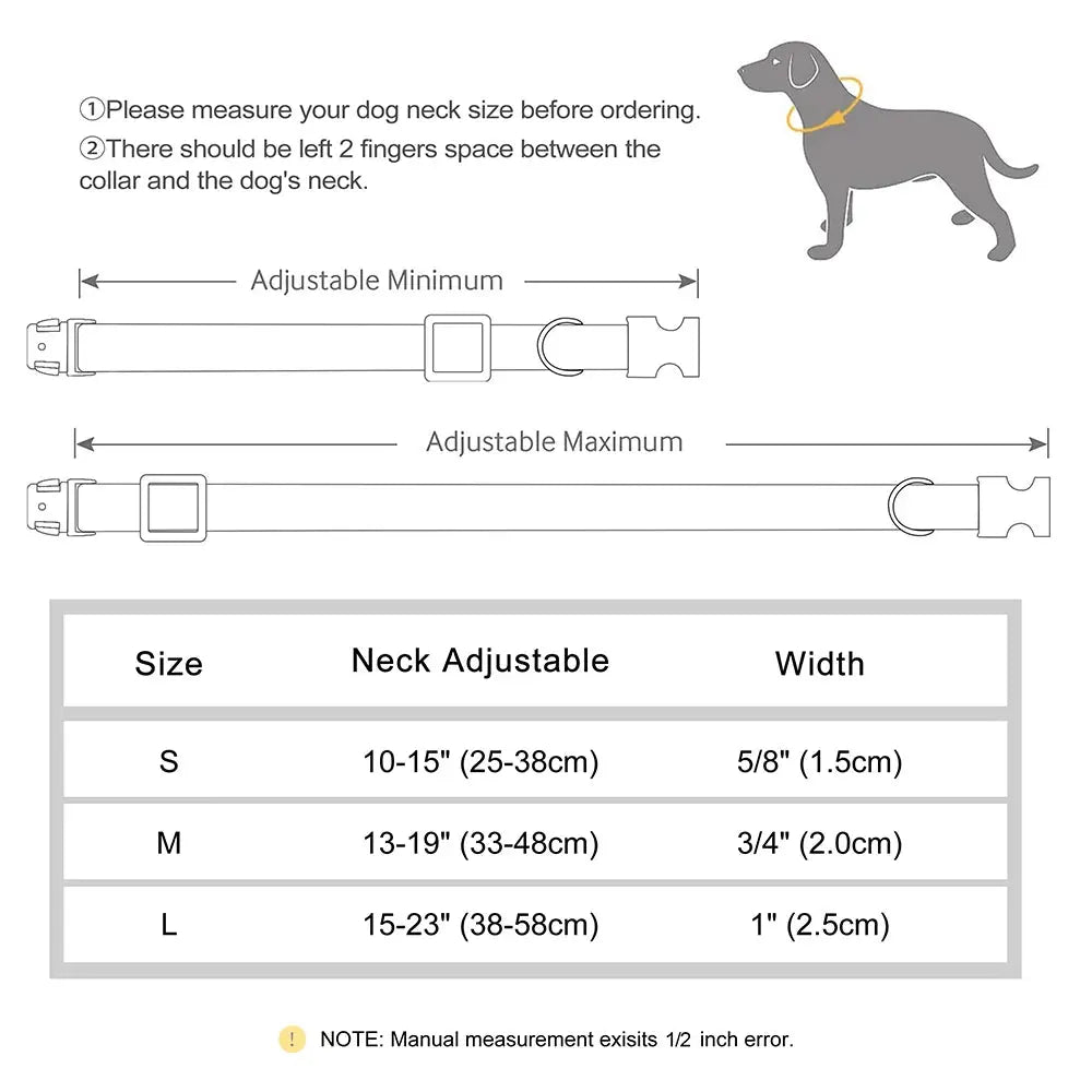 PawPrint™ Custom PU Leather Dog Collar | Shopulia