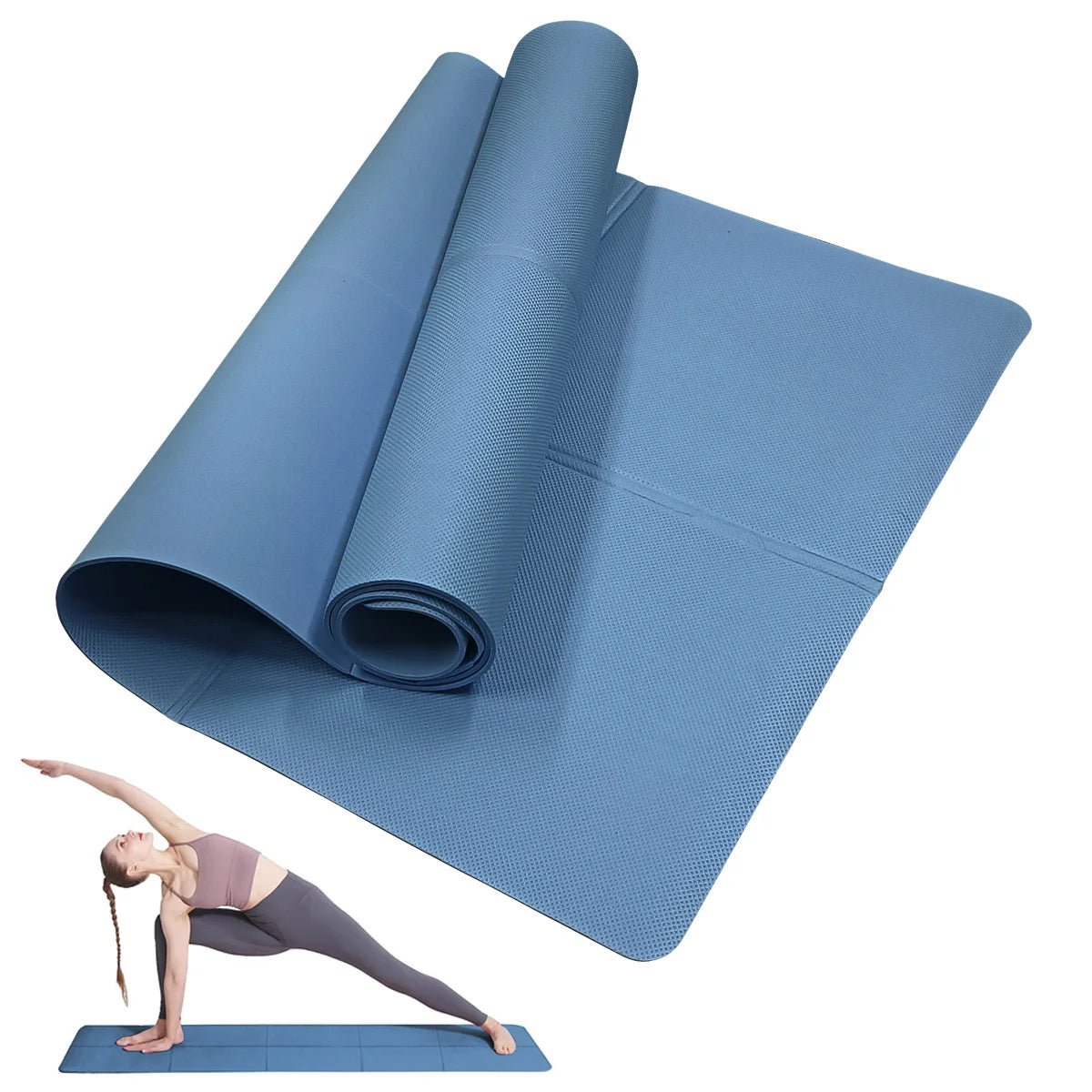 FitFlow™ 4mm Anti-Slip Yoga & Exercise Mat Shopulia