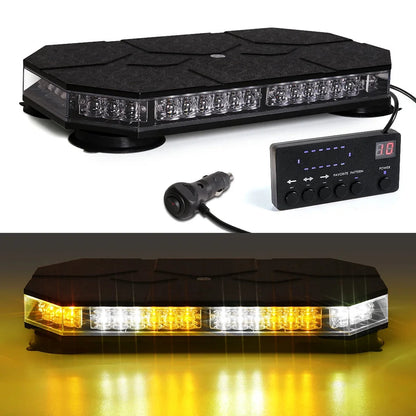 42 LED Car Roof Top Strobe Lights Emergency Warning Safety Beacon Magnetic Mount For Truck Ambulance Snow Plow police lights bli Shopulia