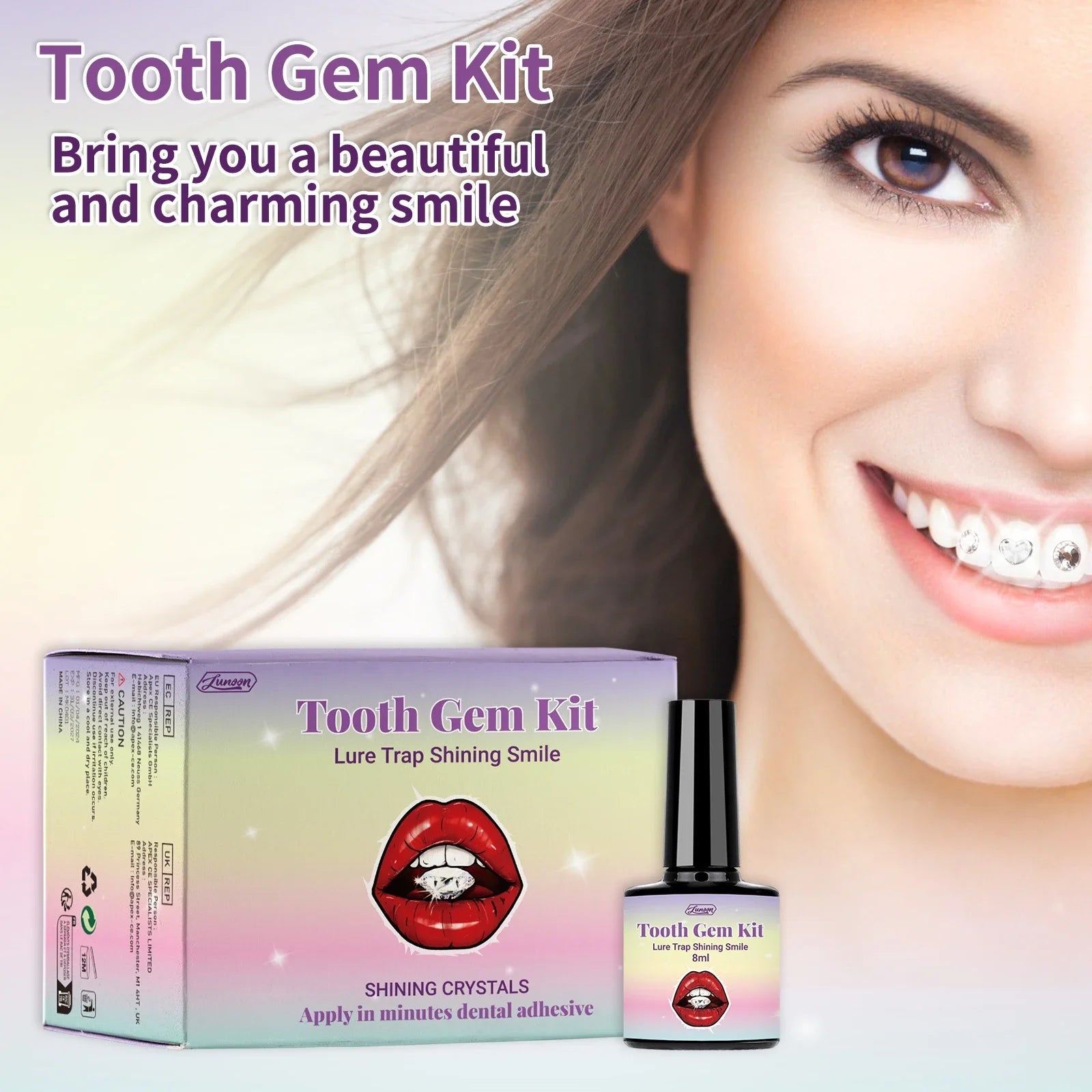 CrystalDent™ Professional Tooth Gem Kit Shopulia