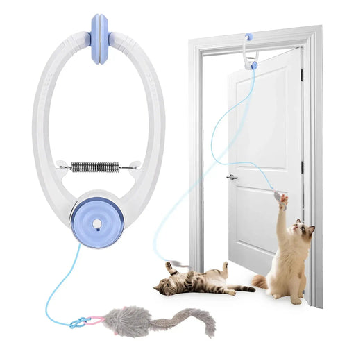 Cat Toys Electric Door Hanging Cat Toy Interactive Cat Toy USB Rechargeable Self Play Toy Retractable Kitten Toys | Shopulia