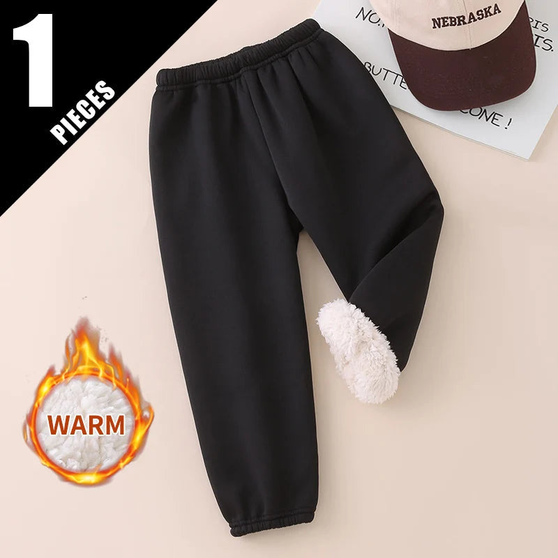CozyKids™ Thick Plush Sports Pants Shopulia