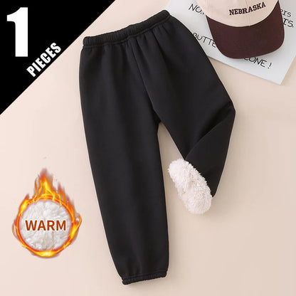 CozyKids™ Thick Plush Sports Pants Shopulia