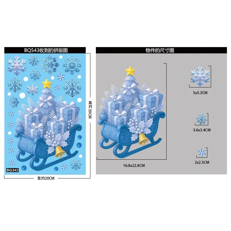 FestiveGlow™ Christmas Window Stickers Shopulia