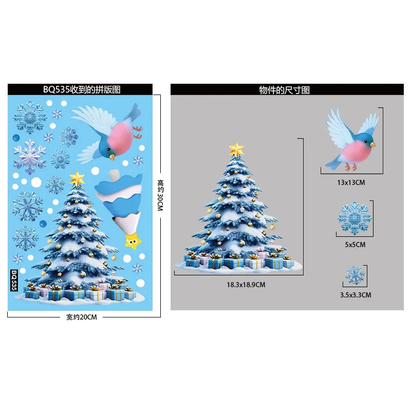 FestiveGlow™ Christmas Window Stickers Shopulia