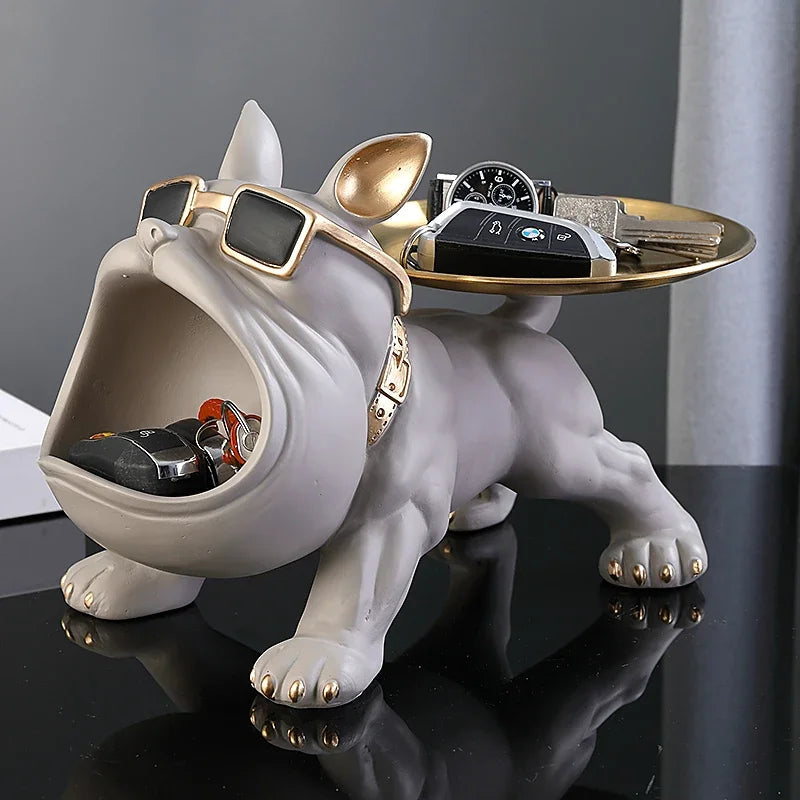 PawCraft™ 30cm Bulldog Figurine Statue Shopulia