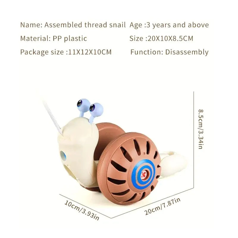 Kids Snail Rope Assembly Toy Shopulia