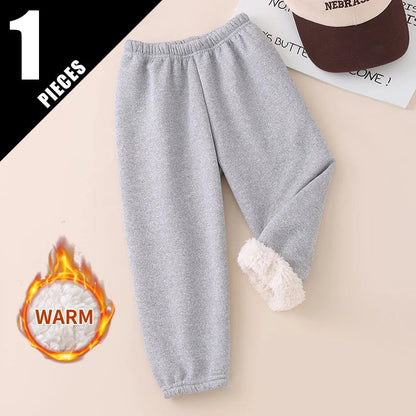 CozyKids™ Thick Plush Sports Pants Shopulia