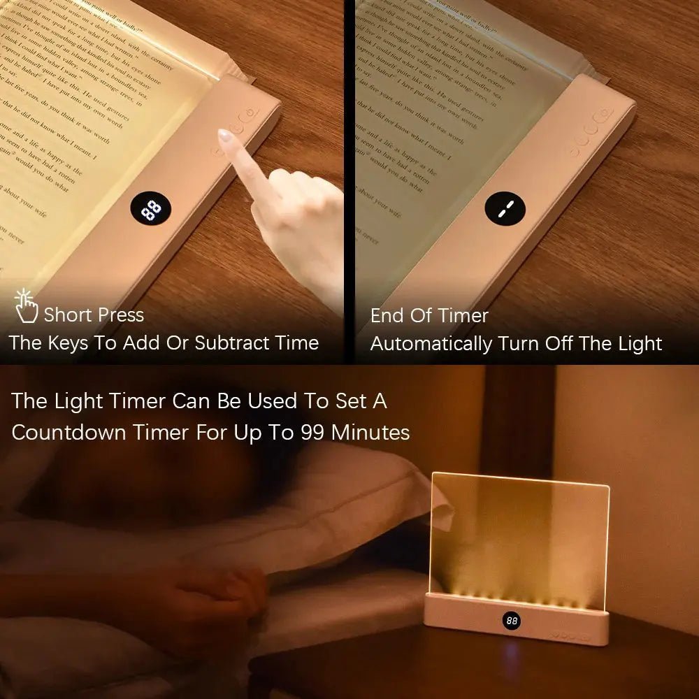 LED Reading Light Night Light Book Family Study Reading Lamp Portable Bookmark Light for Reading in Bed, Car Motivational Travel | Shopulia