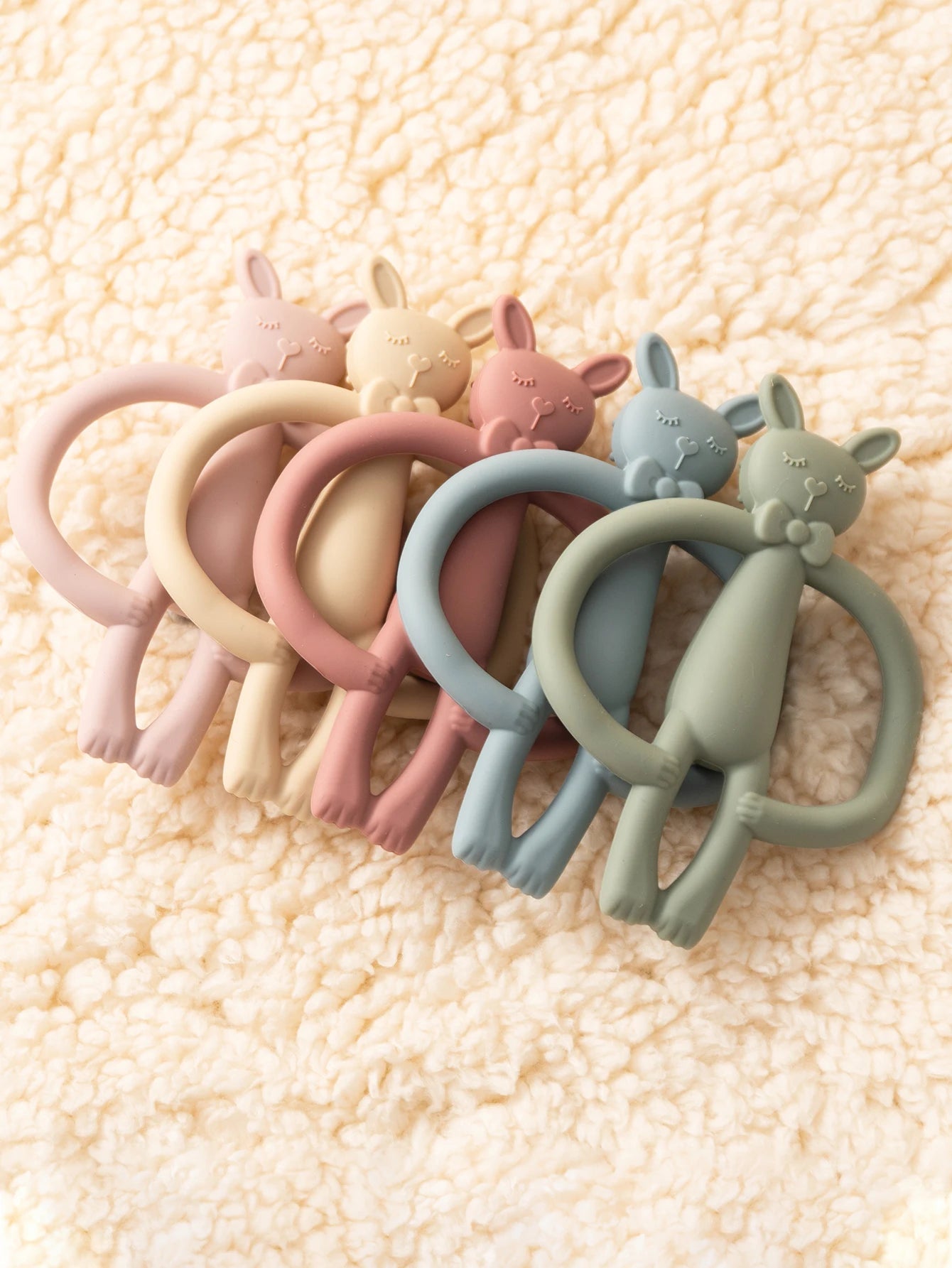ColorKids™ Silicone Rabbit Teether for Babies Shopulia