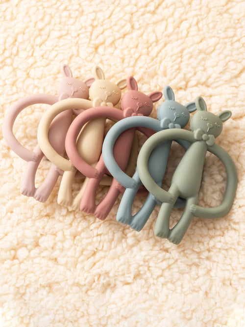 ColorKids™ Silicone Rabbit Teether for Babies Shopulia