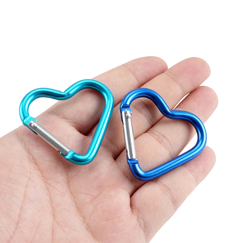 Heart-Shaped Carabiner Keychain Hook Shopulia