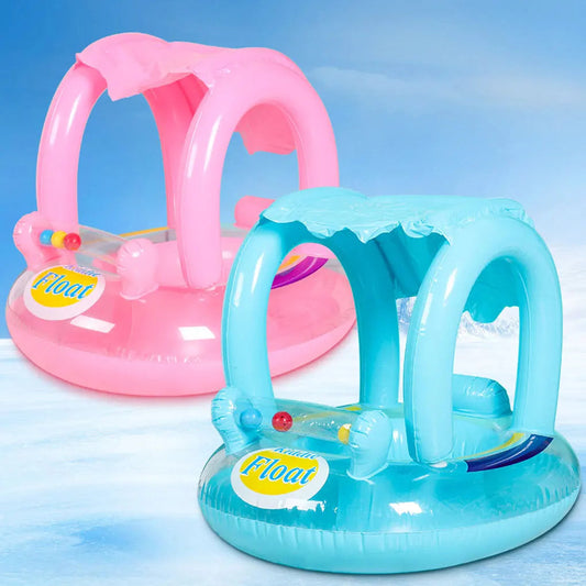 SunnyFloat™ Kids Pool Ring – UV-Safe & Foldable Shopulia