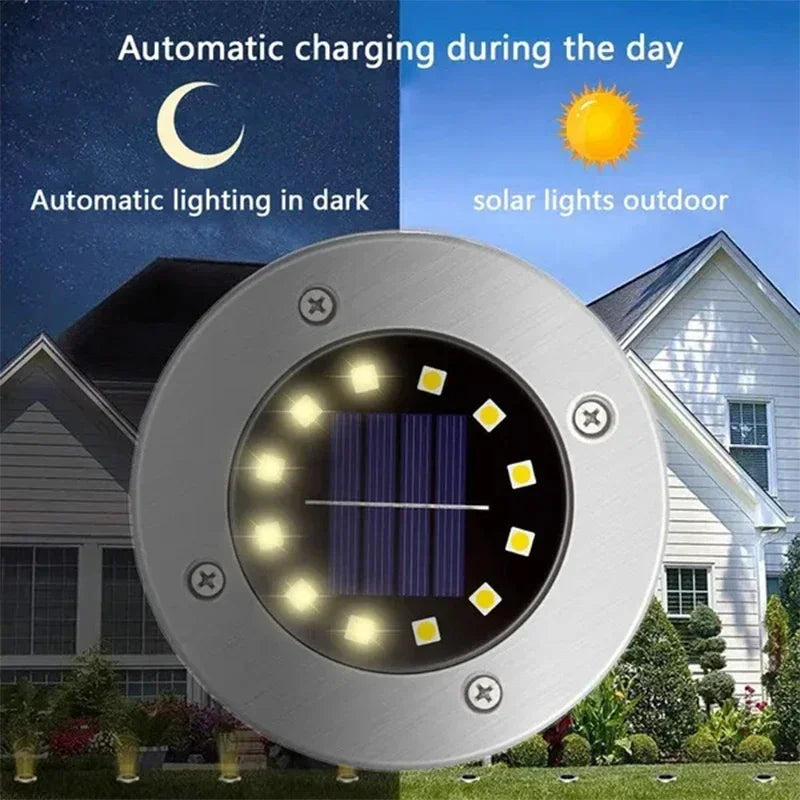 SunBuried™ Solar LED Ground Lights – Home Garden Lighting Shopulia
