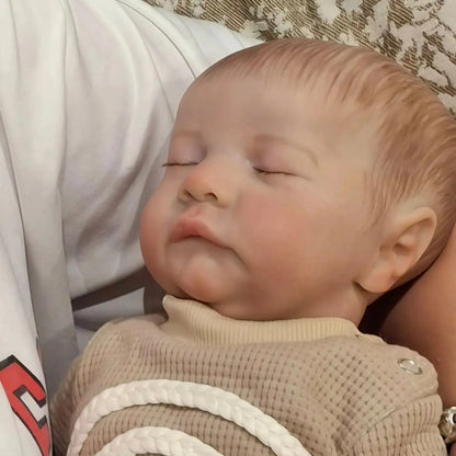 Risbecko Lifelike 43cm Finished Reborn Doll, Like Real Baby Handmade Art Doll, 3D Painted Skin With Visible Veins Vinyl Limbs | Shopulia