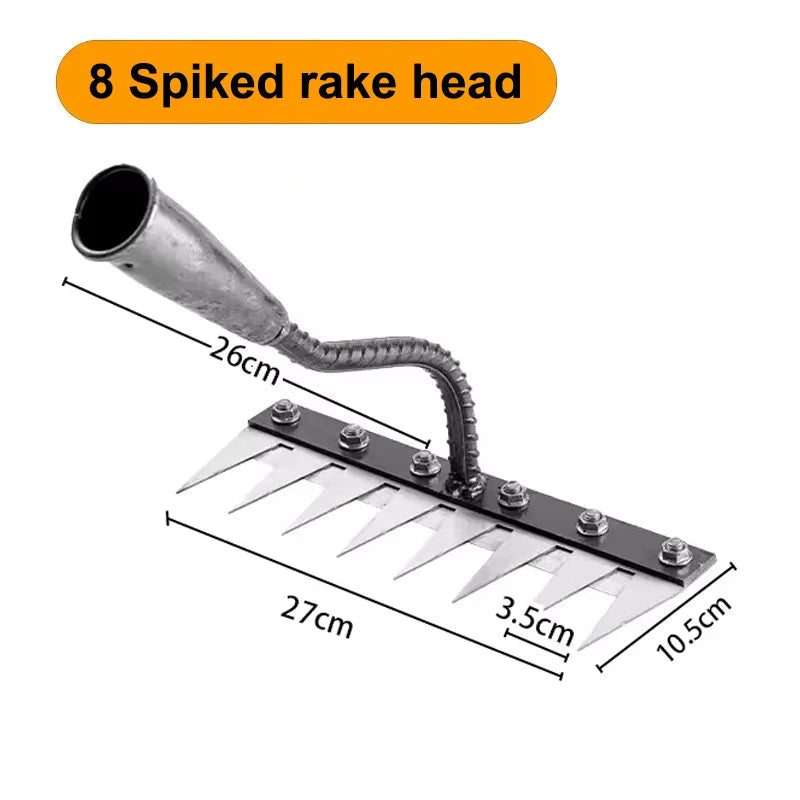 Multi-Teeth Garden Rake & Hoe – Soil Loosening Tool Shopulia