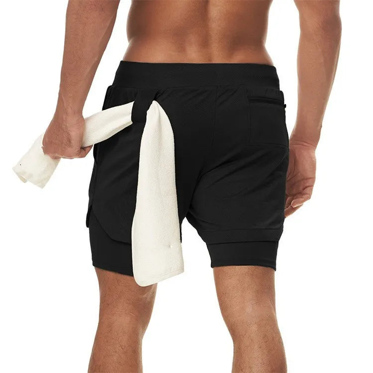 CamoRun™ 2-in-1 Men’s Gym Shorts Shopulia