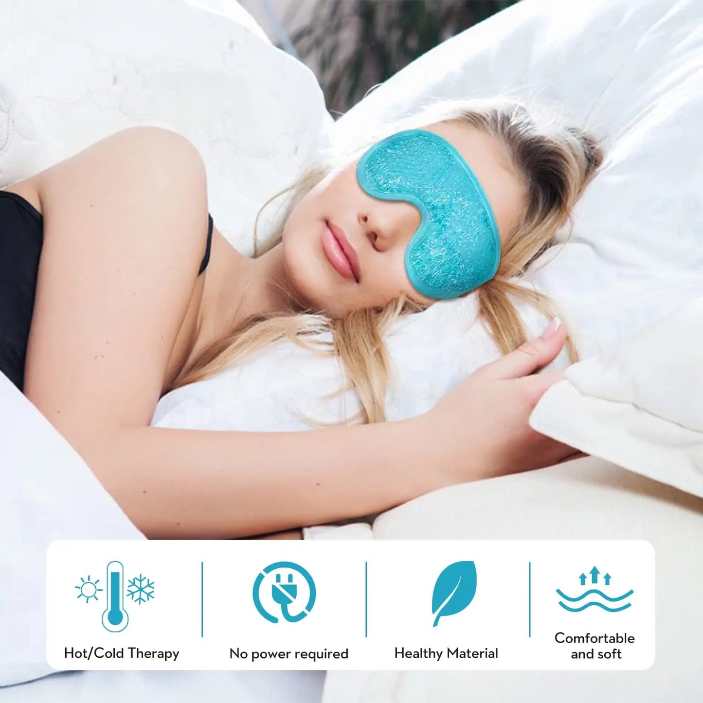 IceRelief™ Eye Mask – Cold Therapy Pads Shopulia