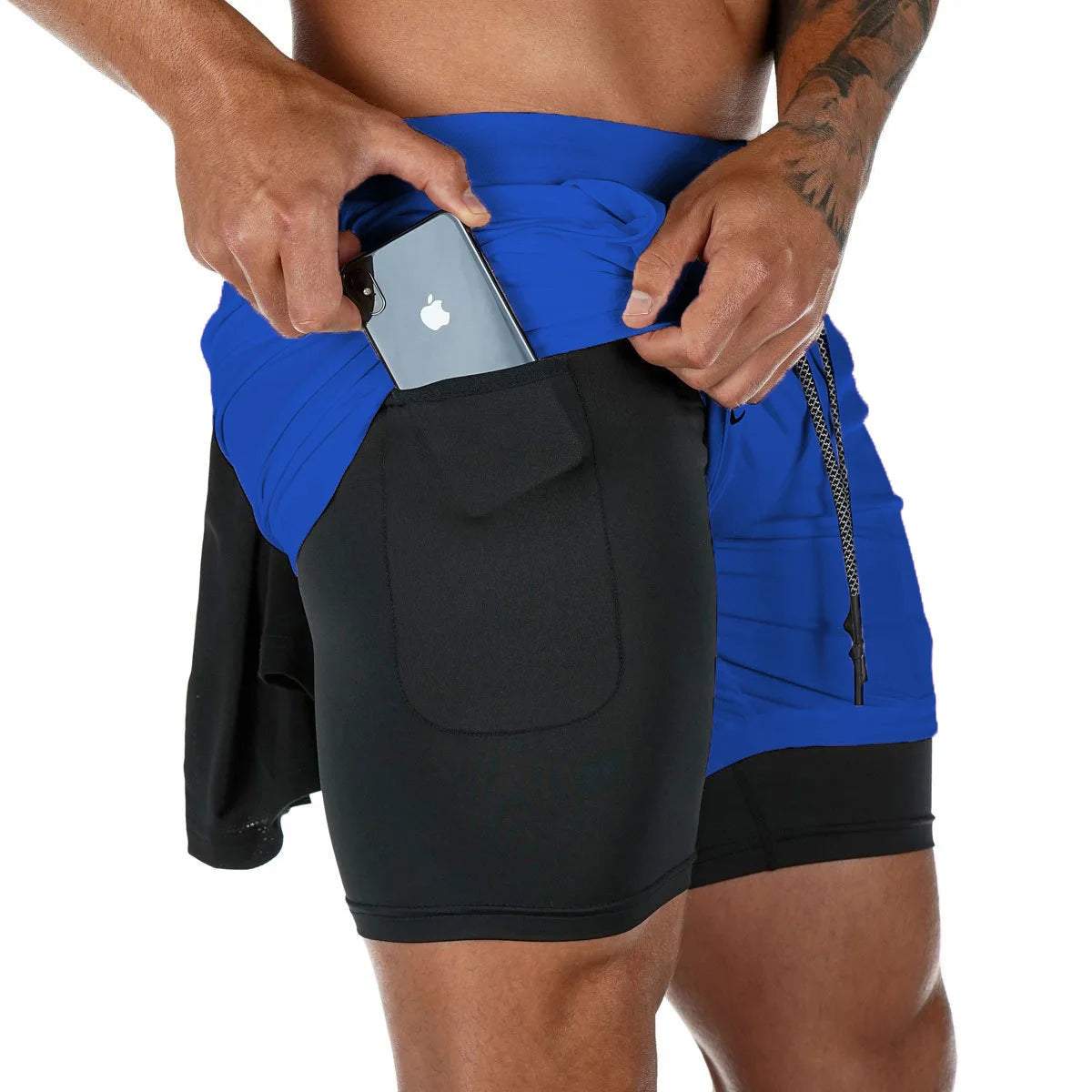 CamoRun™ 2-in-1 Men’s Gym Shorts Shopulia