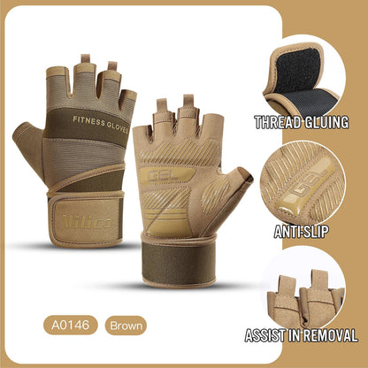 PowerLift™ Weightlifting Gloves Anti-Slip Shopulia