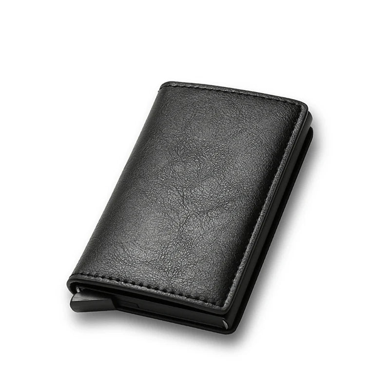 RFID Aluminium Leather Wallet
