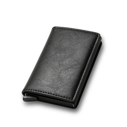 RFID Aluminium Leather Wallet
