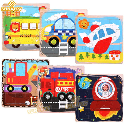 EduWood™ 9/16 Animal Jigsaw Puzzles Shopulia