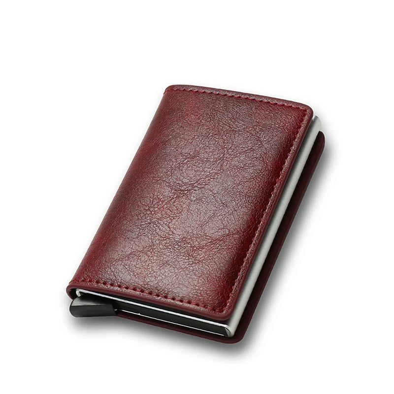 RFID Aluminium Leather Wallet