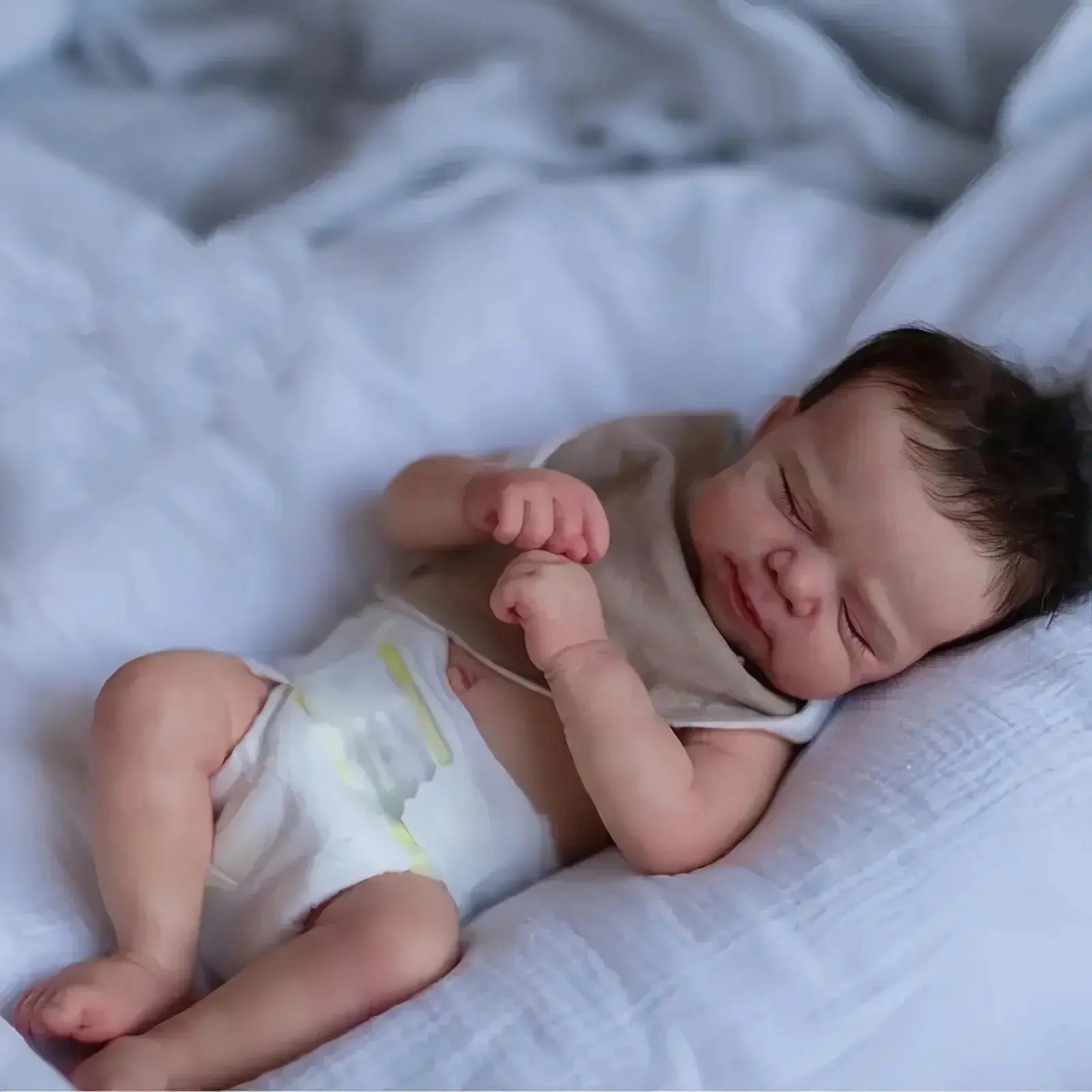 Risbecko 19 inch Already Painted Finished Reborn Baby Doll - Handmade Reborn Preemie Baby Newborn Kids Toy Gift Girl Dolls | Shopulia