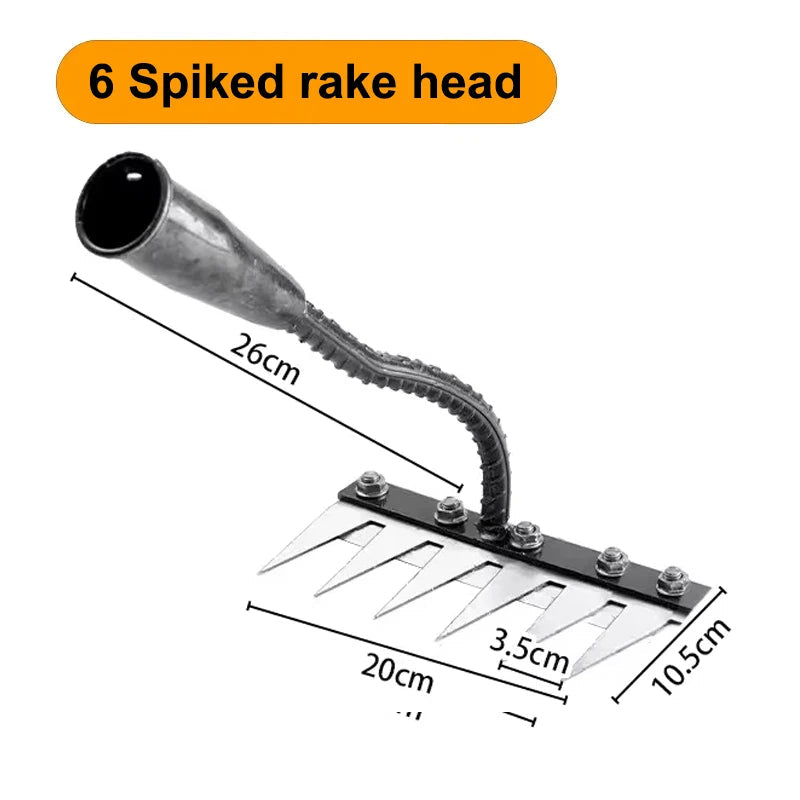 Multi-Teeth Garden Rake & Hoe – Soil Loosening Tool Shopulia
