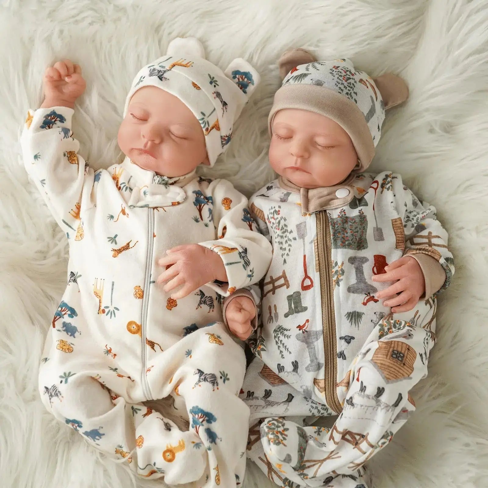 Reborn Baby Twins - 20 Inch Realistic Reborn Boys with Soft Fabric Body, Lifelike Newborn Dolls with Clothes and Accessories | Shopulia