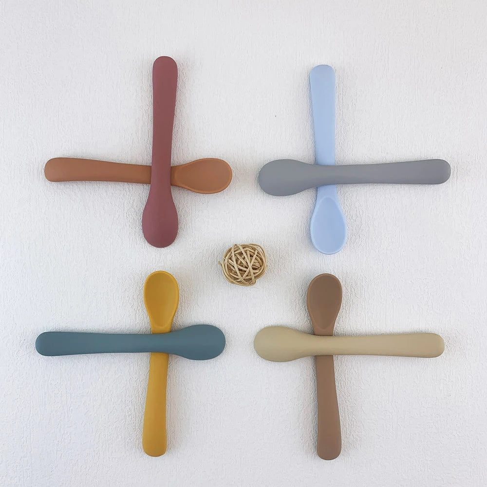 BabySoft™ Silicone Feeding Spoon Shopulia