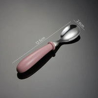 pink spoon