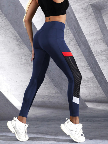 ActiveGlow™ High Waist Mesh Yoga Pants Shopulia