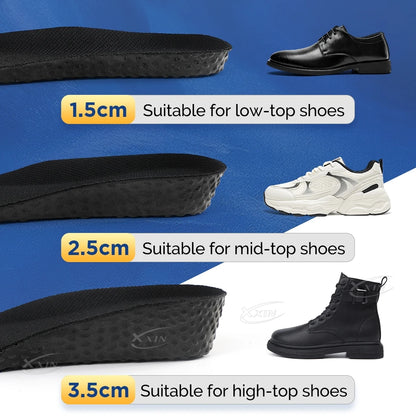 Height Increasing Insoles (1.5 cm / 2.5 cm / 3.5 cm | 0.6 in / 1.0 in / 1.4 in) – Discreet Lift Inserts for Men & Women - Shopulia