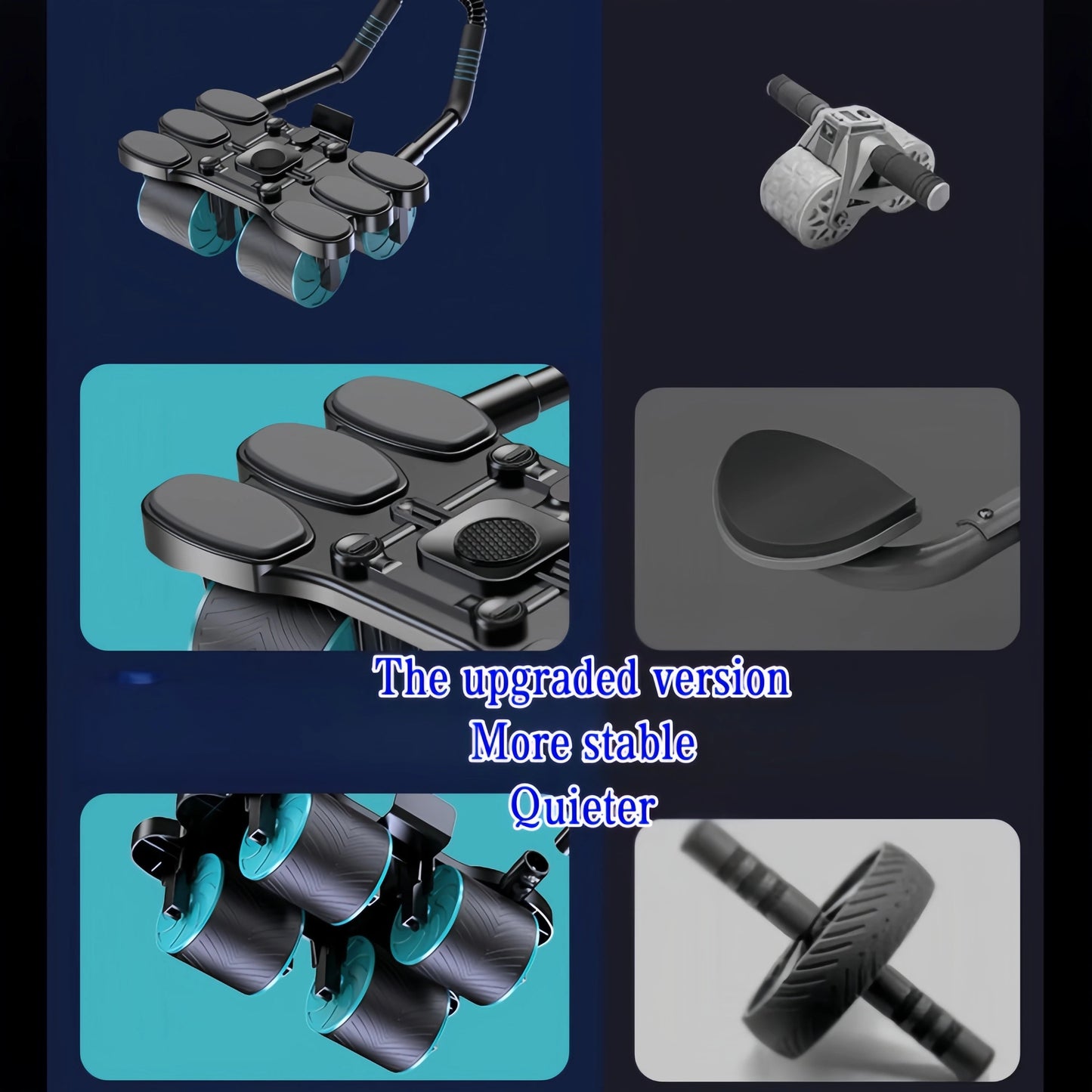 FlexiCore™ 4-Wheel Abdominal Roller Shopulia