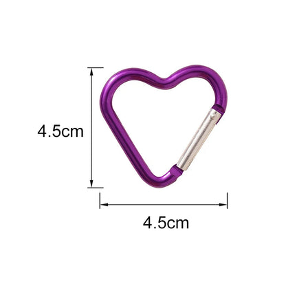 Heart-Shaped Carabiner Keychain Hook Shopulia