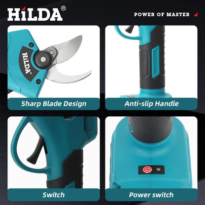 HILDA™ 18V Brushless Pruning Shears – Cordless Branch Cutter Shopulia
