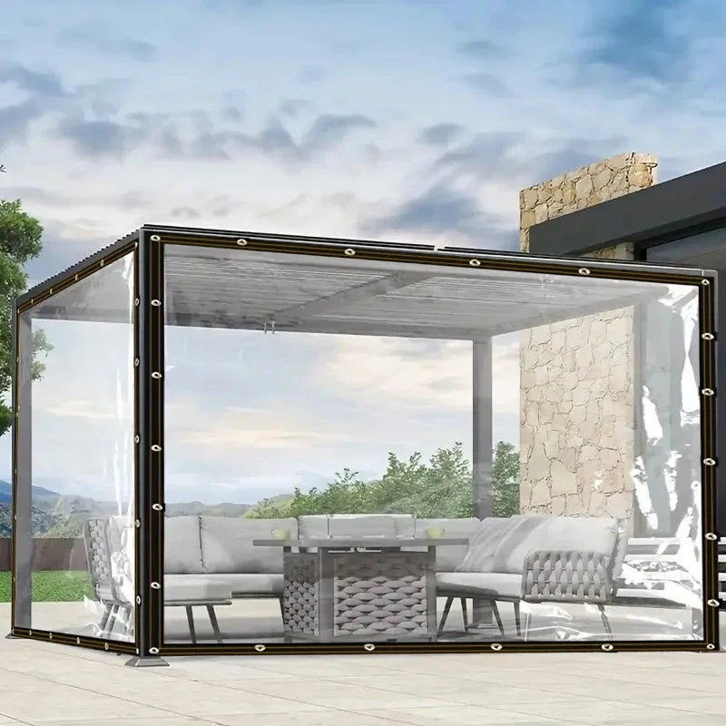 “GardenShield™ Transparent Waterproof PE Cover” Shopulia